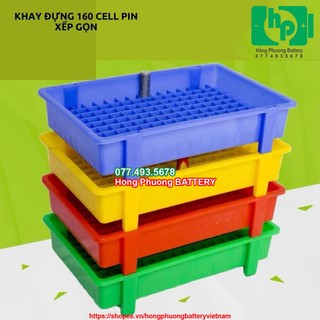 Khay nhựa để pin 18650, chứa 160 cell pin [ HP Battery ]