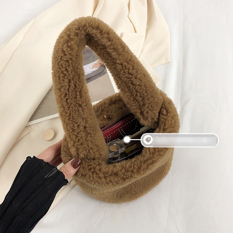 Túi Xách Lông Nhung Thanh Lịch Phong Cách Hàn Quốc Cho Nữ