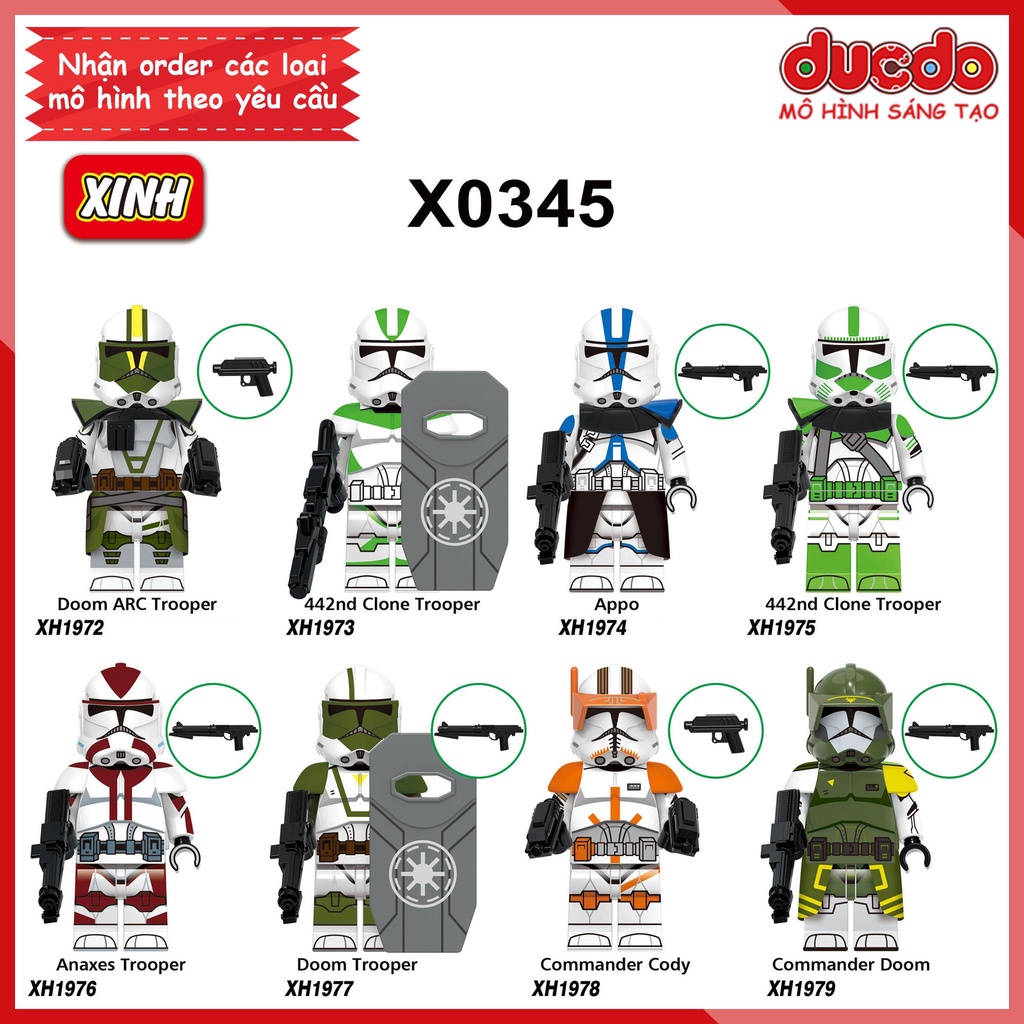 Minifigures nhân vật trong Star War Commander Doom, Anaxes Trooper - Đồ chơi Lắp ghép Xếp hình Mô hình Mini XINH X0345