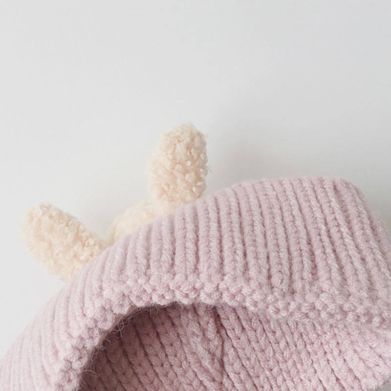 Planet Mũ Dệt Kim Dày Dặn Ấm Áp Kiểu Hoạt Hình Gấu Dễ Thương Cho Bé Trai + Gái