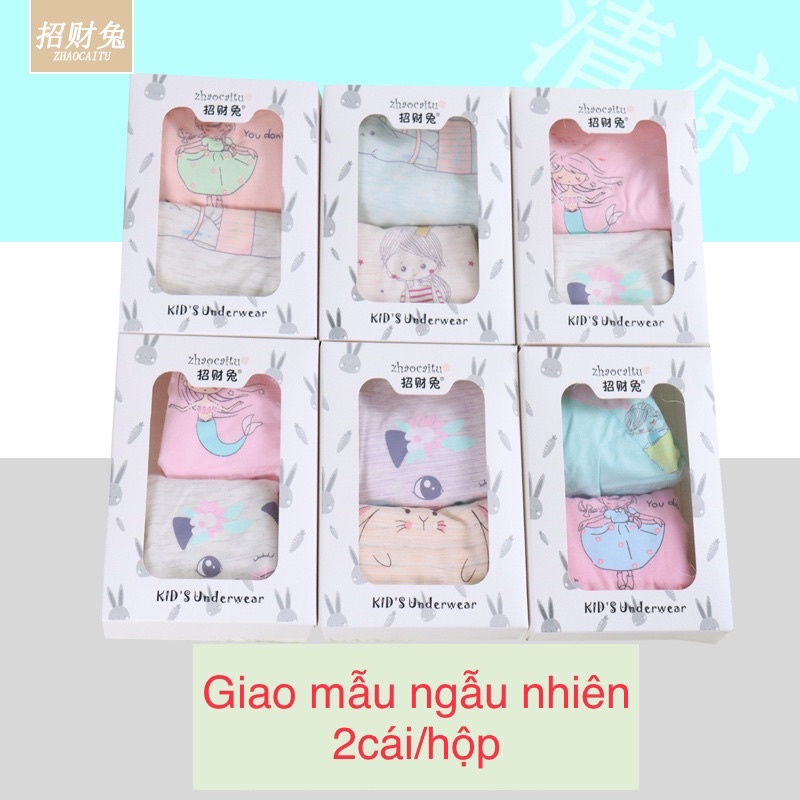 Set 2 quần chip đùi bé gái vải cotton thun lạnh, quần chip cho trẻ em từ 6-36kg. Có size đại cho bé 42kg