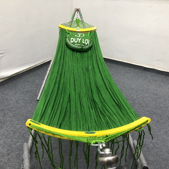 Võng xếp Duy Lợi thép sơn tĩnh điện gồm khung võng dày + võng lưới