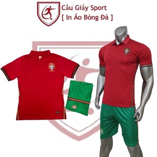Bộ quần áo bóng đá fex thái clb bồ đào nha đỏ euro 2020 - chuẩn mẫu thi đấu