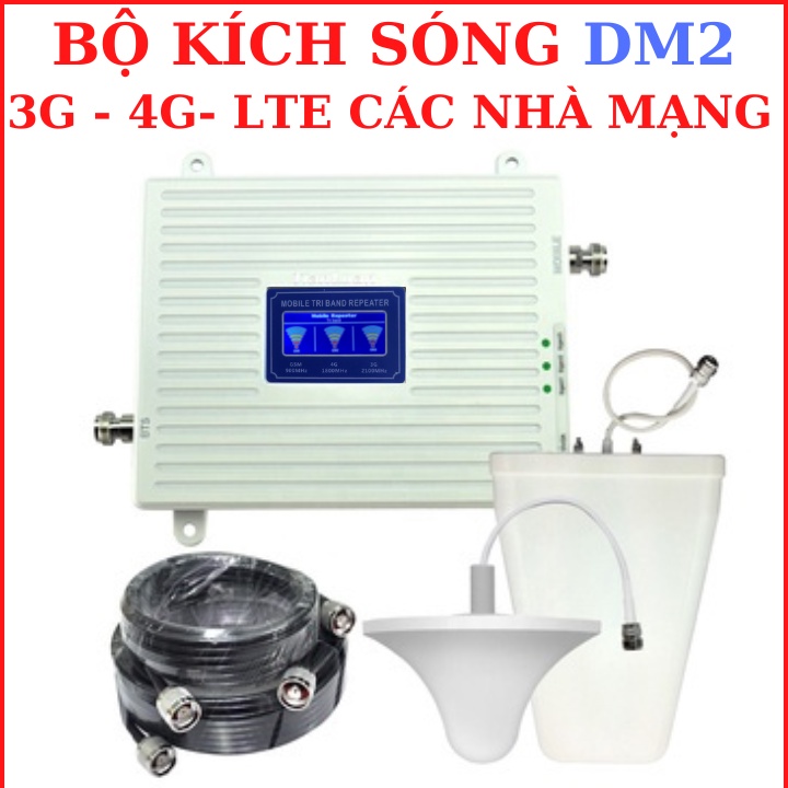 Bộ Kích sóng điện thoại 3G 4G DM2 PRO . 900Mhz 1800Mhz 2100Mhz Tăng Cường Tín Hiệu Sóng 4G- LAVAR.STORE1