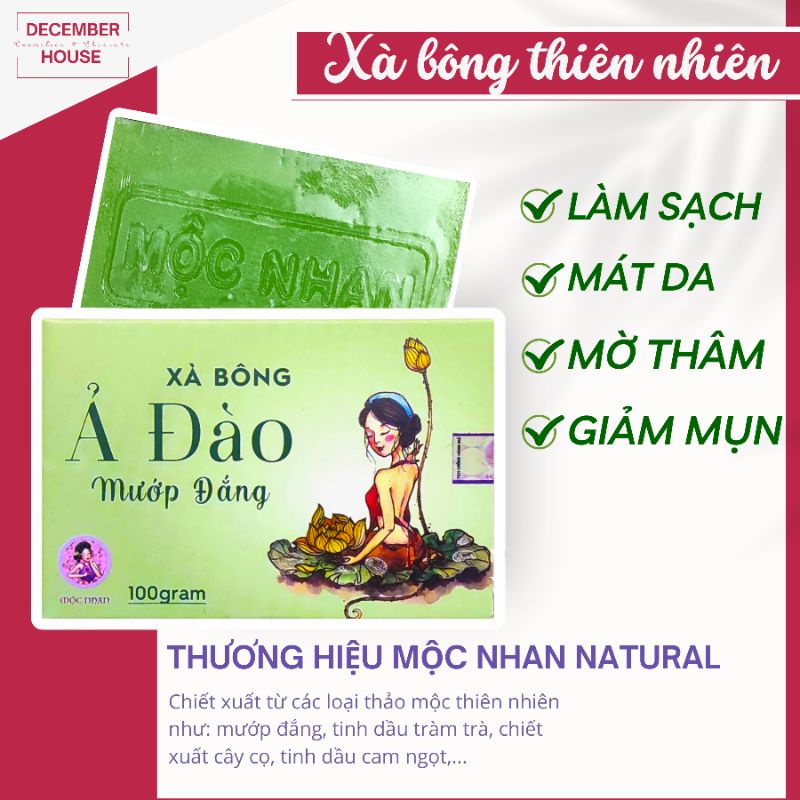 Xà bông mướp đắng Ả Đào Mộc Nhan Natural 100gr