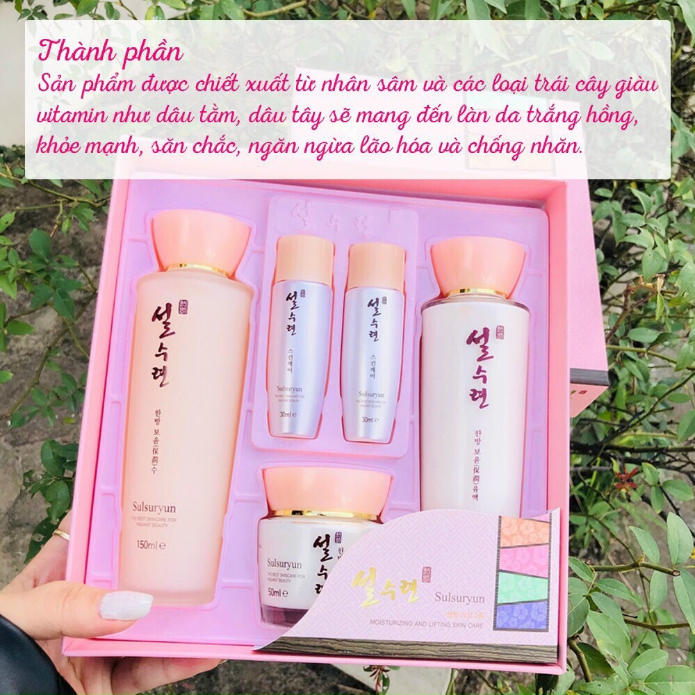 SET dưỡng Collagen Sulsuryun trắng da cấp ẩm Đông Y Hàn Quốc. Siêu giải pháp cho da