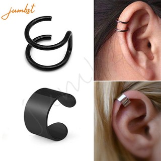1 khuyên kẹp tai giả bằng thép titan không cần lỗ xỏ lỗ