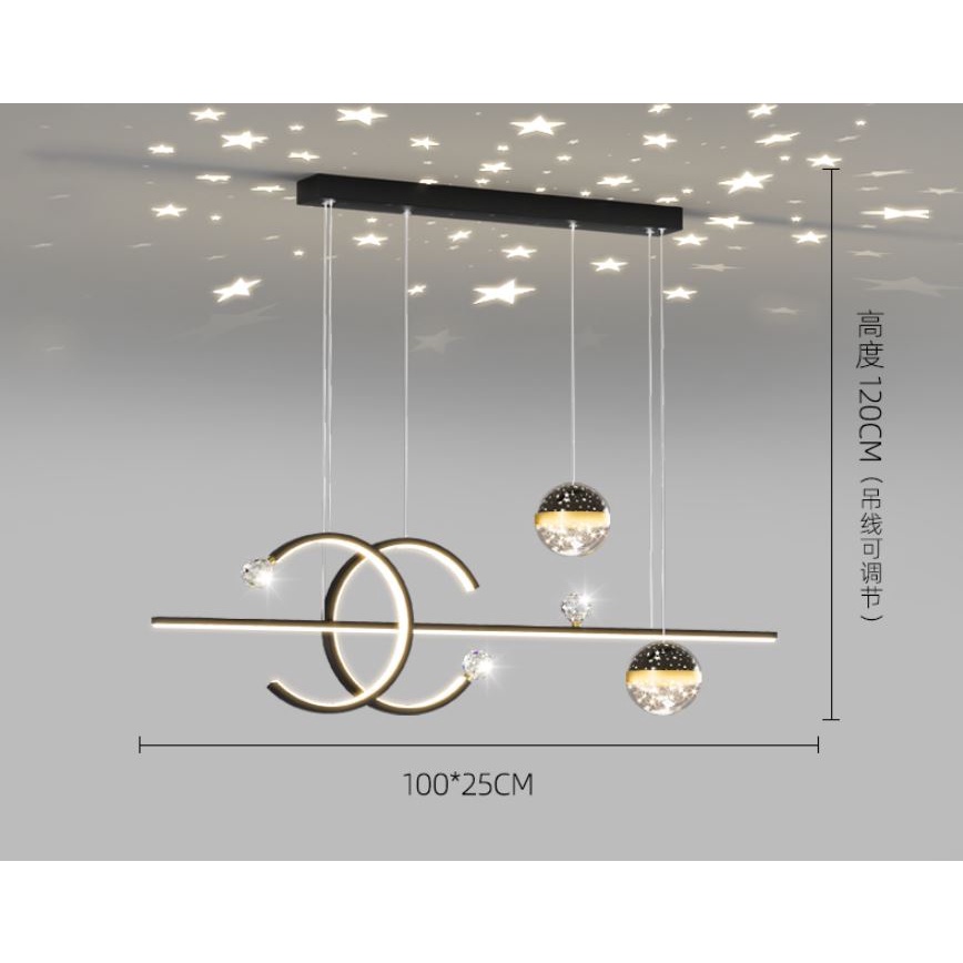 Đèn thả bàn ăn hiện đại SOCHI 3 chế độ ánh sáng cao cấp