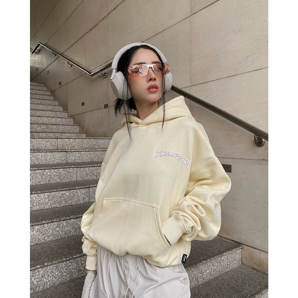Áo  Échapper Hoodie_Brown/ Off White/ Red