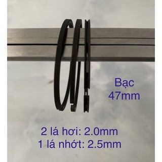 Xéc măng, bạc piston 47mm (bạc hơi: 1.5mm, 2.0mm/ bạc nhớt: 2.5mm, 3.0mm) MS:XM90.30-D47