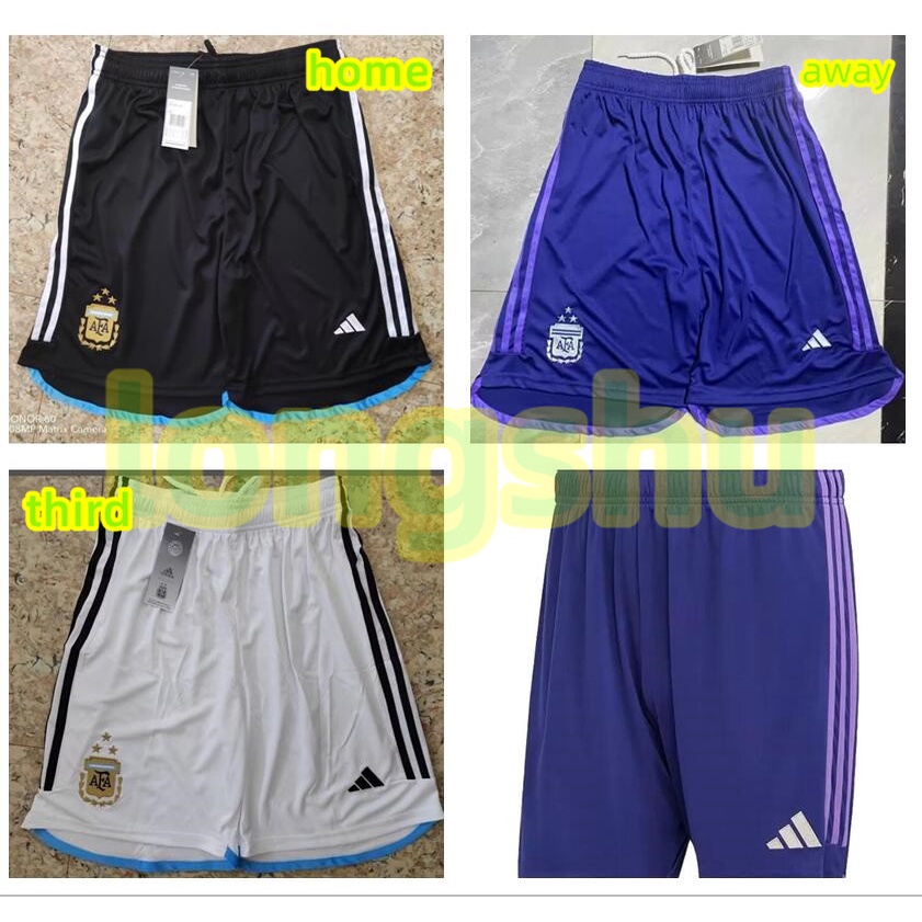 Quần Short Đá Bóng 3 Sao Đội Tuyển Argentina Mùa Giải 2022 2023