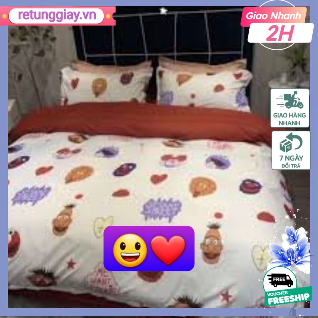 BỘ CHĂN GA GỐI POLY NHẬP MICKEY HỒNG