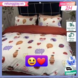 BỘ CHĂN GA GỐI POLY NHẬP MICKEY HỒNG