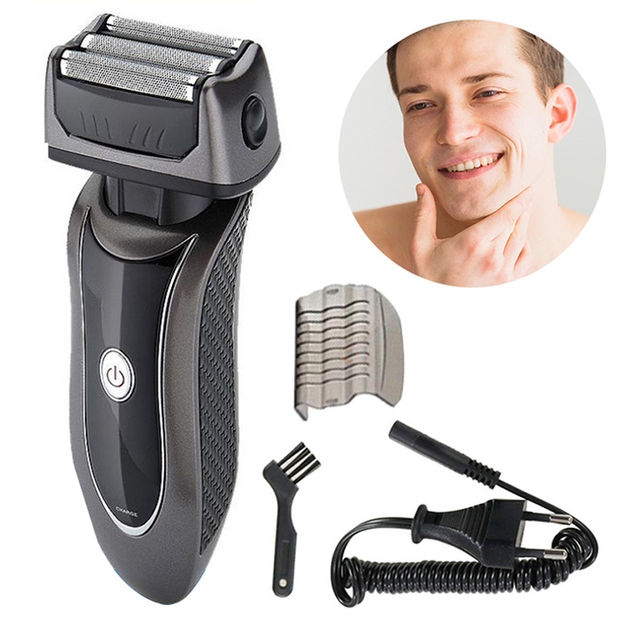 Máy cạo râu cao cấp 3 lưỡi RSCW-9300 - Pin sạc