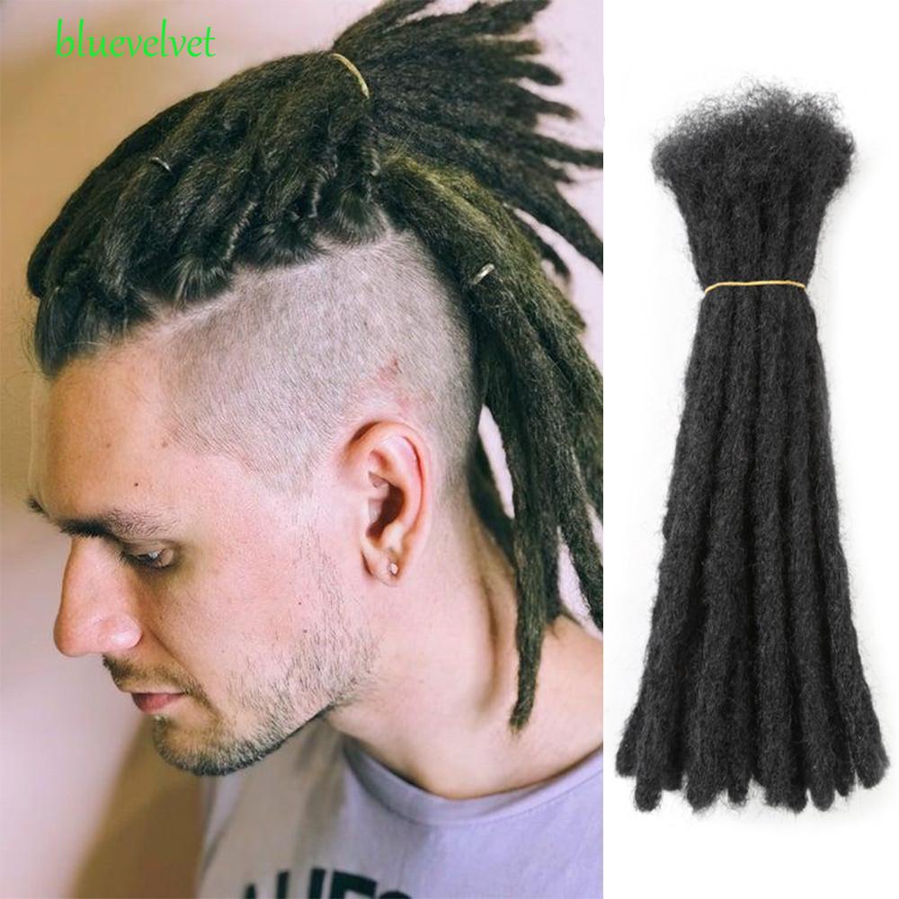 1 Cuộn Tóc Bện Bằng Sợi Tổng Hợp Mềm Chịu Nhiệt Tự Nhiên Màu Xám Phong Cách Dreadlock Cho Nam