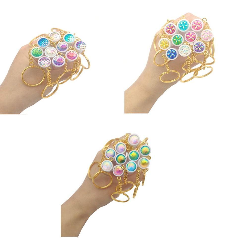 FALLFORBEAUTY Cọ Chuốt Lông Mi Đính Đá Lấp Lánh Chống Bụi Dùng Một Lần Kèm Móc Khóa Tiện Lợi