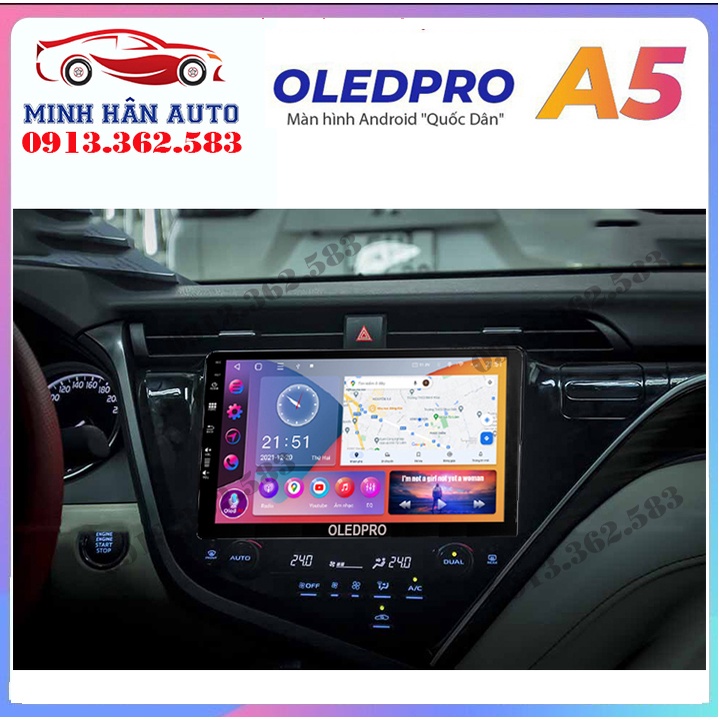 Bộ màn hình OLEDPRO A5, A3 cho xe TOYOTA CAMRY 2019, trọn bộ màn hình, mặt dưỡng,dây nguồn zin theo xe