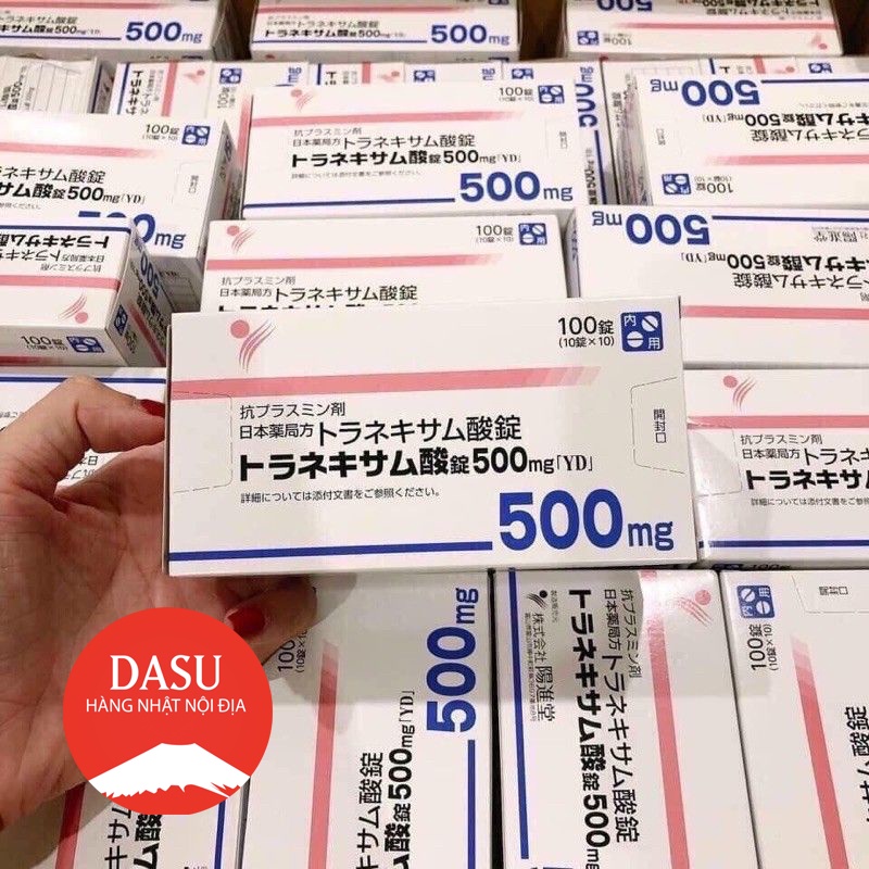 Viên uống trắng da, mờ thâm nám Transamin 500mg Nhật Bản nội địa 100v