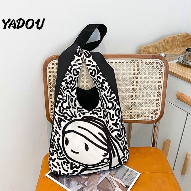 Yadou Túi Xách canvas Sức Chứa Lớn Thời Trang Cho Nữ
