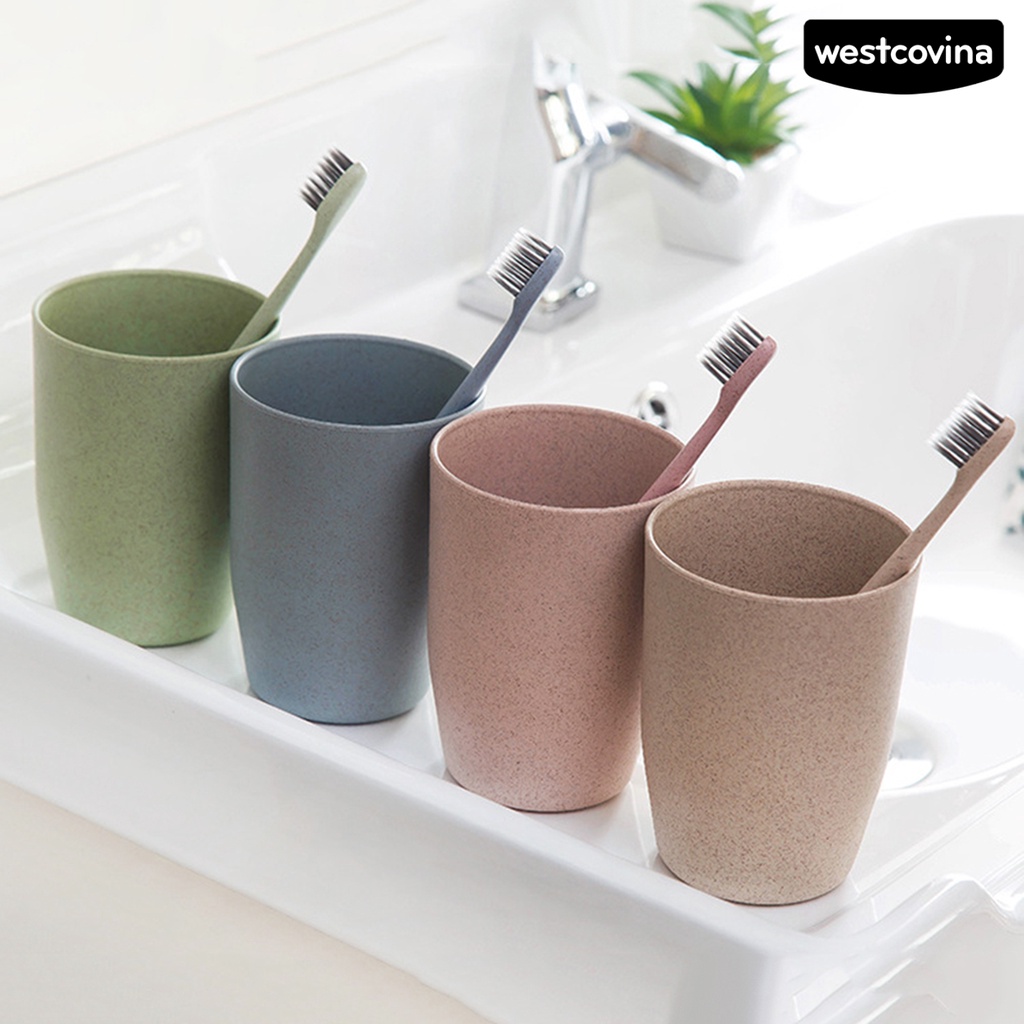 [WEST]⚘Cốc Đựng Bàn Chải Đánh Răng Tiết Kiệm Không Gian Bằng PP Không Vỡ Tiện Dụng Cho Nhà Bếp / Phòng Tắm