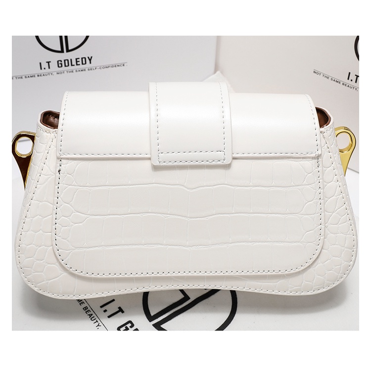 Túi Đeo Vai Vân Da Cá Sấu Cao Cấp Thời Trang Hong Kong ITGDLEDY Cho Nữ