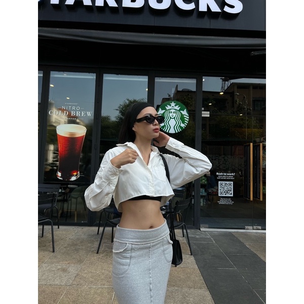 _Áo sơmi croptop