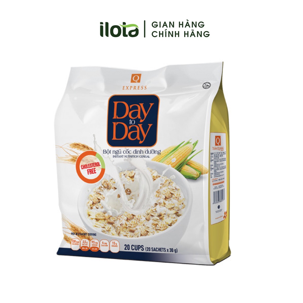Ngũ cốc dinh dưỡng hòa tan Trần Quang Day to Day (Bịch 20 gói x 30gr)