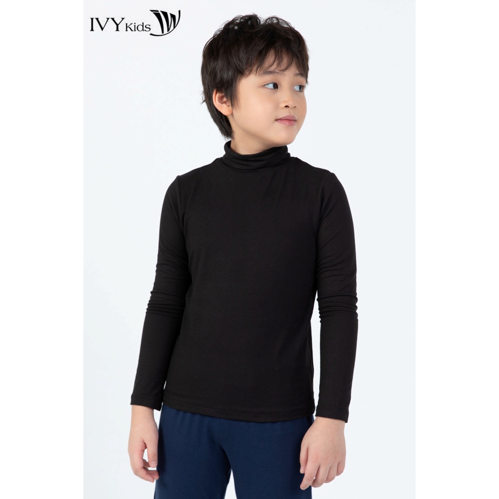 Áo thun giữ nhiệt cổ lọ bé trai IVY moda MS 58K1404