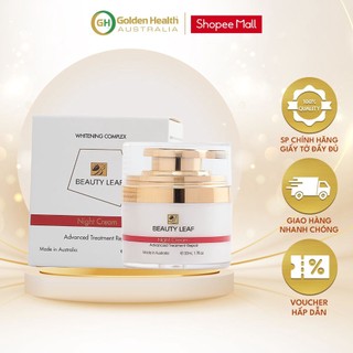 [GOLDEN HEALTH] Kem dưỡng trắng da ban đêm Beauty Leaf Whitening Complex 50ml