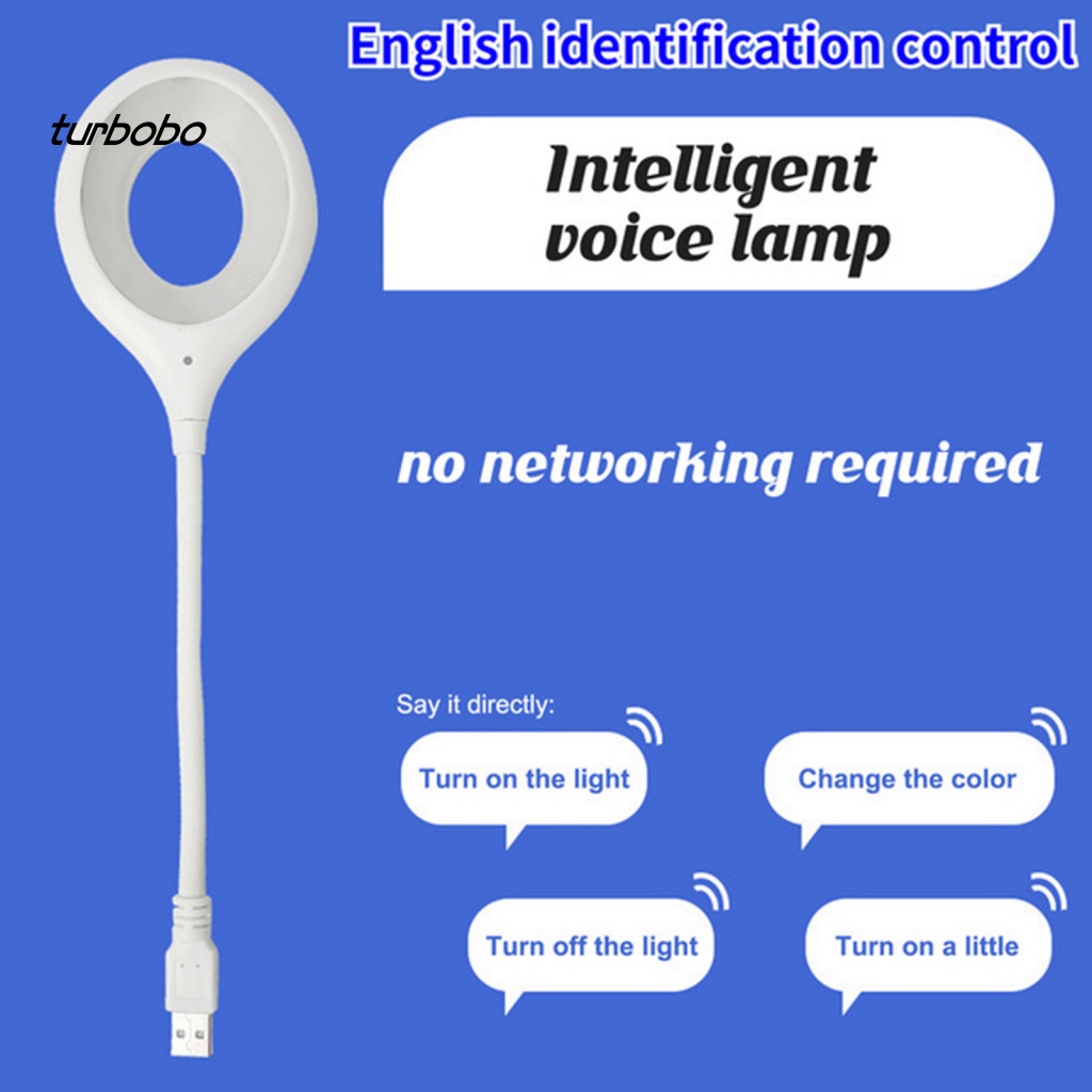 Đèn Bàn Tròn 24 Bóng LED Bằng PVC Điều Khiển Bằng Giọng Nói Tiện Dụng