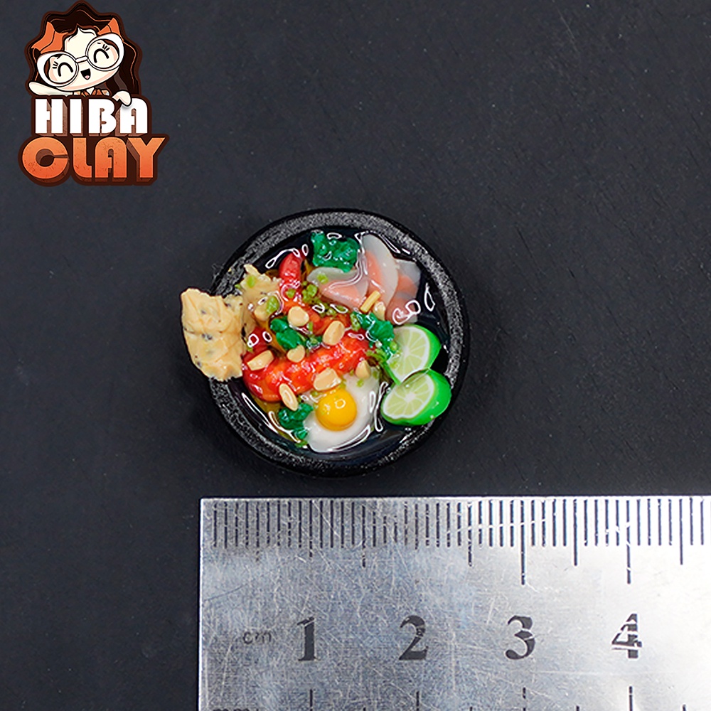 Khay mì Quảng minifoof, đồ ăn tí hon, đồ ăn mini mô hình cho búp bê DIY