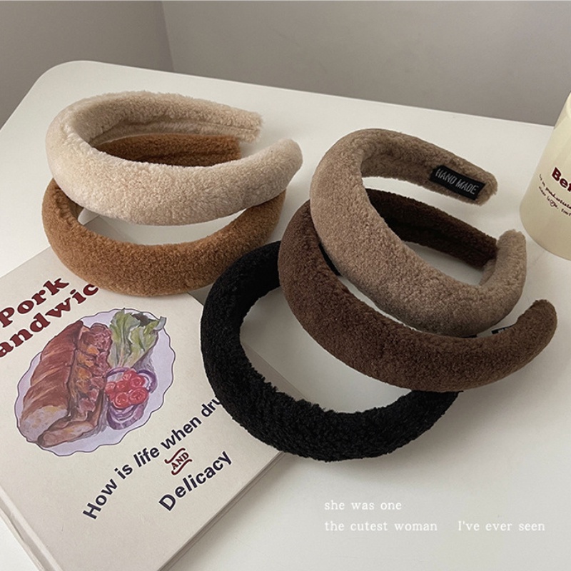 Băng Đô Vải Lông Màu Trơn Đơn Giản Thời Trang Thu Đông 2022