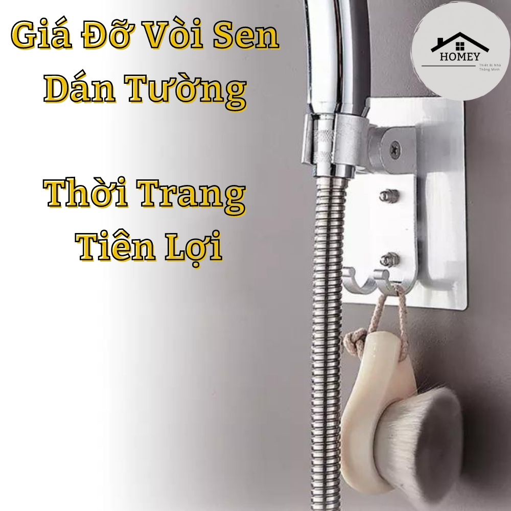 Homey - Giá đỡ đầu vòi hoa sen bằng hợp kim nhôm hoặc nhựa ABS, không cần đục lỗ - Tiện Lợi, Thời Trang