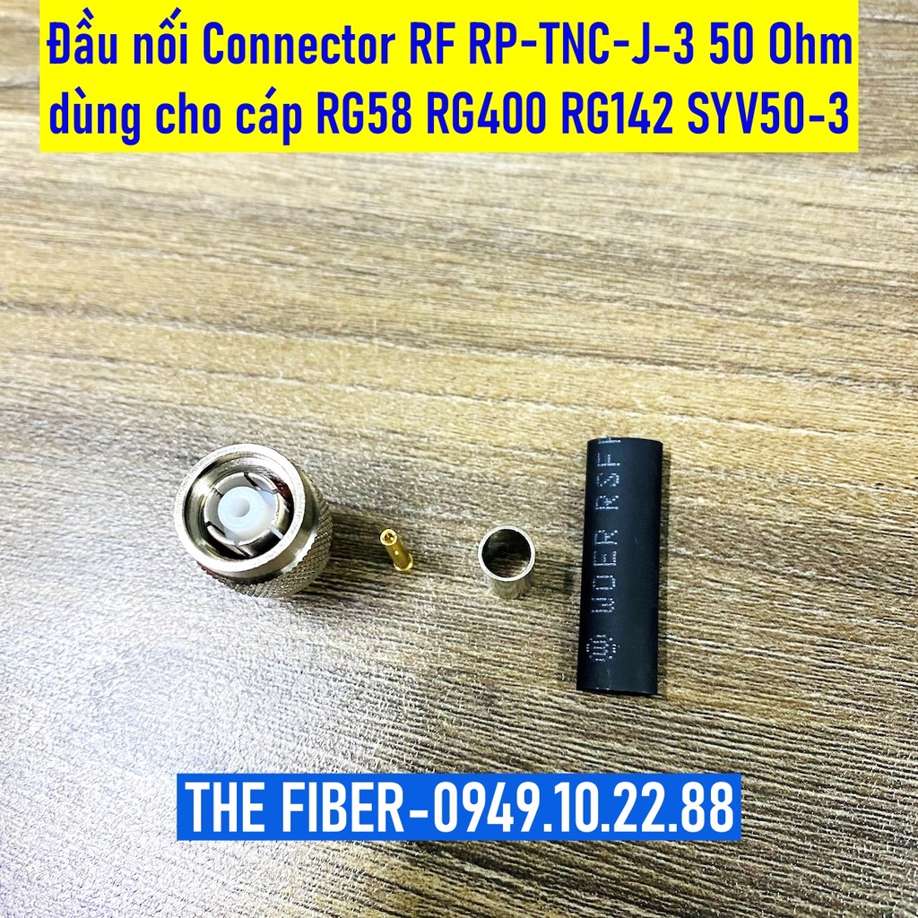 Jack TNC RP-TNC cao tần dùng cho cáp RG58 RG400 RG142 SYV50-3 (01 Cái)