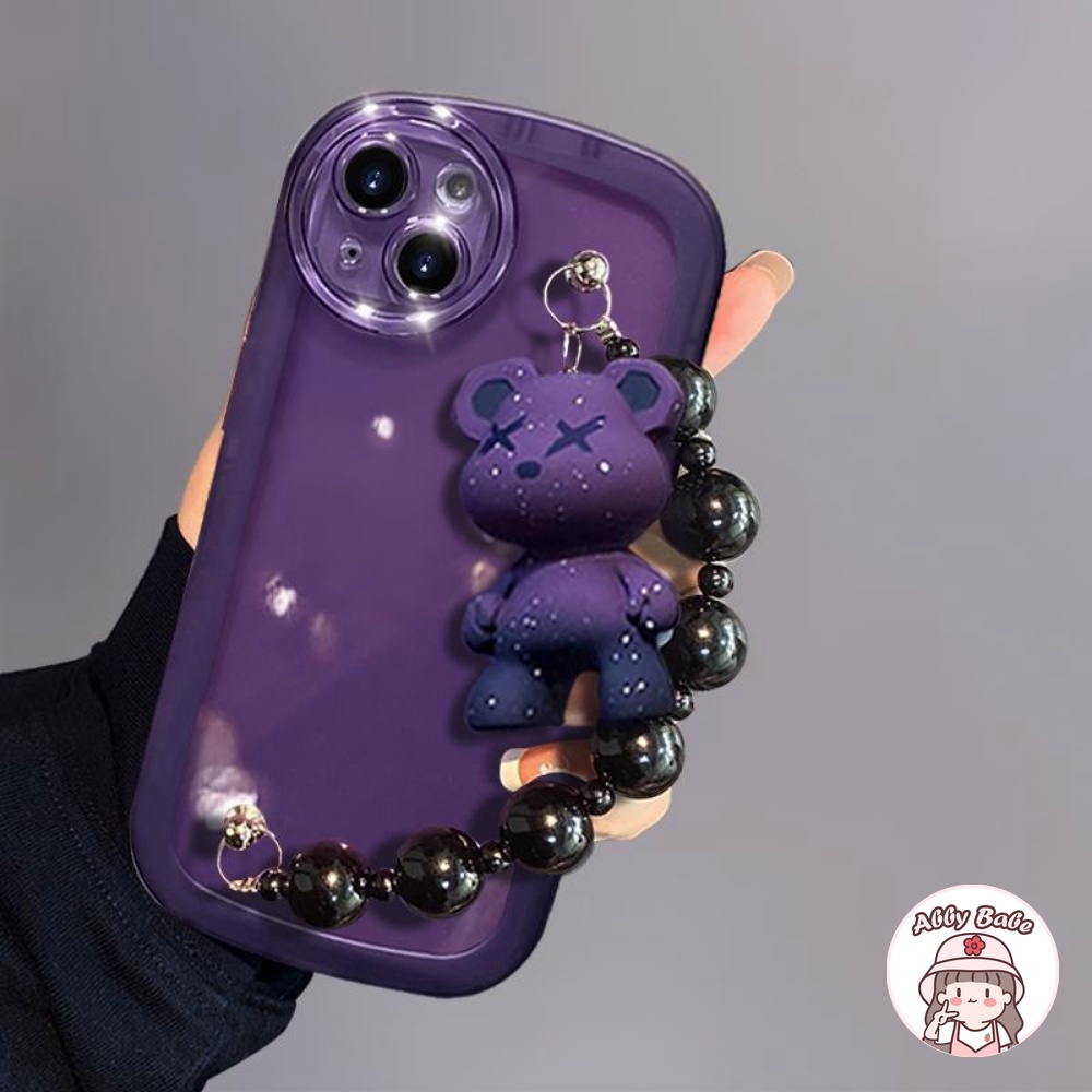 Ốp Điện Thoại TPU Dẻo Màu Gradient Họa Tiết Chú Gấu Dễ Thương Chống Sốc Cho IPhone 14 Pro Max 11 7Plus 13 12 11 Pro Max X XS Max XR