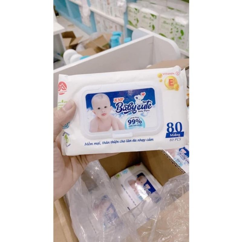 Giấy ướt Babycute Baby Cute 80 tờ.