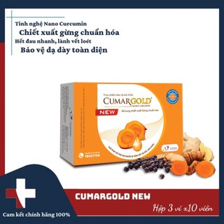 CUMARGOLD [Hộp 30 viên] - Thái Minh - Hỗ trợ giảm đau dạ dày, lành vết loét [CUMAGOLD, CUMAR GOLD, CURMAGOLD, CUMARGOLD]