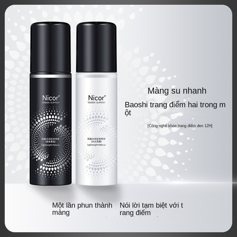 Xịt Cố Định Lớp Trang Điểm Lâu Trôi Kiềm Dầu Tự Nhiên Nicoor