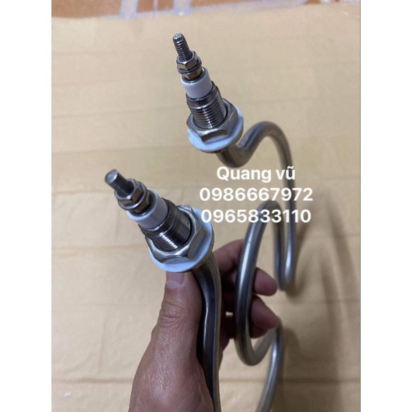 Thanh nhiệt đun nước ,đun dầu  220v/380v/4kw zen M16 inox 304