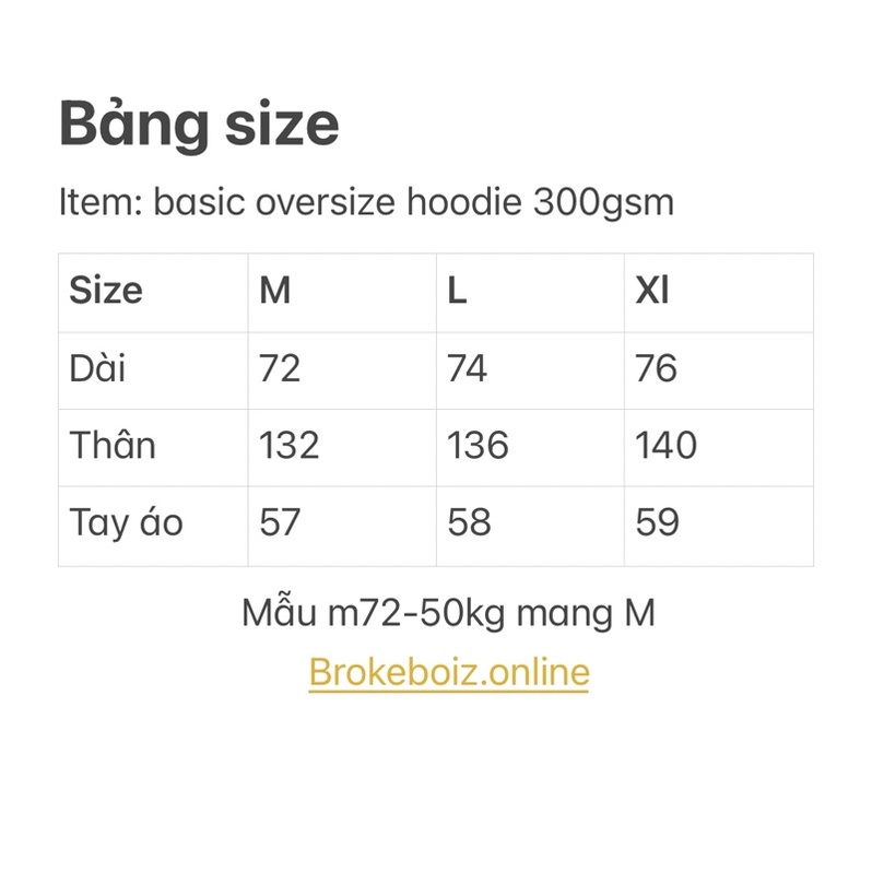 Áo hoodie nam dáng rộng chất nỉ bông 300gsm