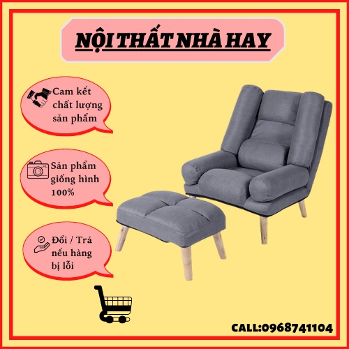 (SIÊU PHẨM GIÁ TỐT) Ghế Thư Giãn, Ghế Lười Sofa Tựa Lưng, Điều Chỉnh Theo Nhu Cầu Sử Dụng, Dễ Dàng Vệ Sinh