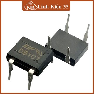 Diode cầu 1A DB107 chân cắm, chân dán