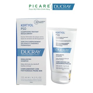 Dầu gội giảm gàu mảng Ducray Kertyol PSO Rebalancing Shampoo 125ml