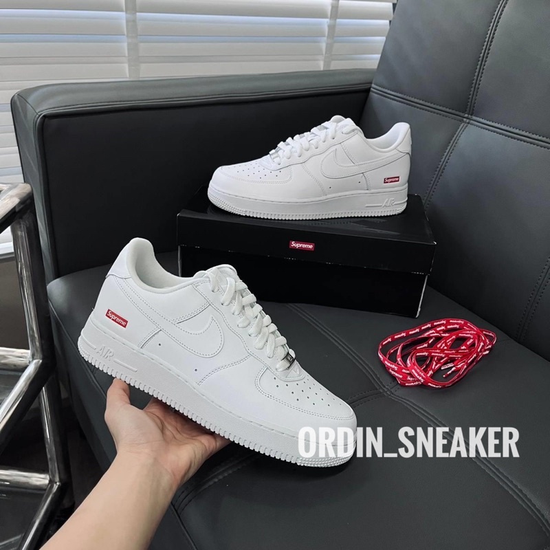 GIÀY AF1 WHITE RED X SUPREME TRẮNG ĐỎ SC [ FREESHIP + BOX ]