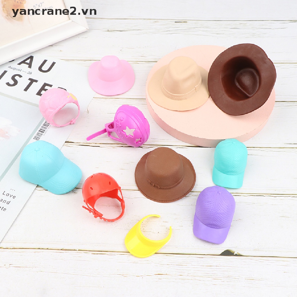 Bộ 2 Mũ Bóng Chày Cho Búp Bê barbie Tỉ Lệ 1 / 6