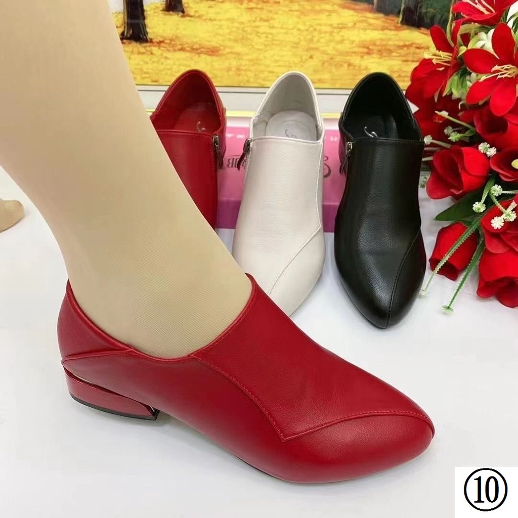 Giày Cao Gót Da Mềm Mũi Nhọn Thời Trang Xuân Thu 2022 Cho Nữ