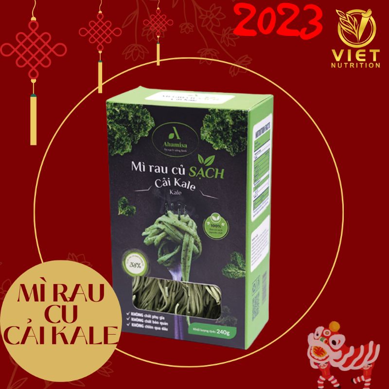 Mì rau củ sạch Cải Kale 240g