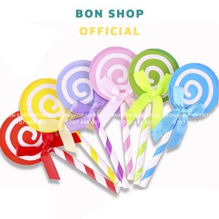 Topper giấy kẹo mút xoắn set 6c