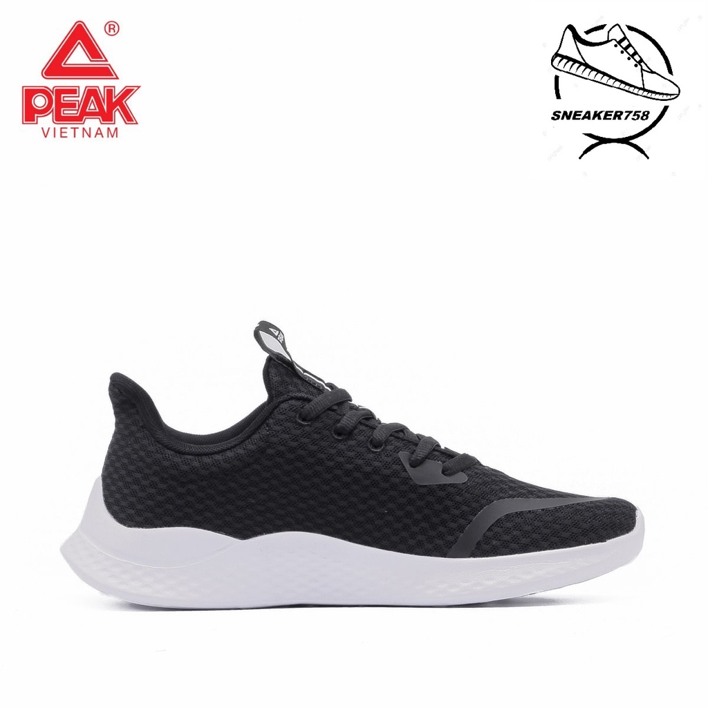 Giày chạy bộ PEAK Running E11427H – Đen Trắng