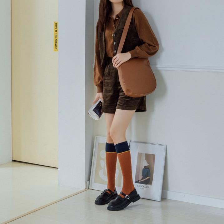 Tất Đùi MILASO Vớ Nữ Cao Cổ Viền Kẻ Kiểu Dáng Hàn Quốc FAS-001433